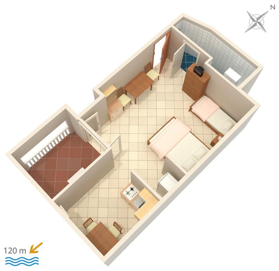 Apartments By The Sea Suha Punta, Rab - 5050 Kampor Luaran gambar