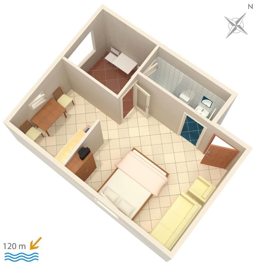 Apartments By The Sea Suha Punta, Rab - 5050 Kampor Luaran gambar